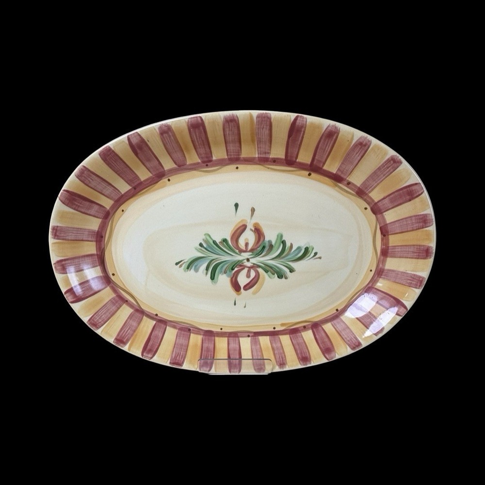 Vintage Southern Living Gail Pittman Sienna Oval Serving‎ Platter 14" x 9.5"